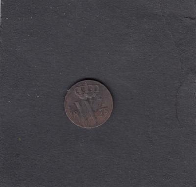 Beschrijving: 1/2 Cent WILLEM III